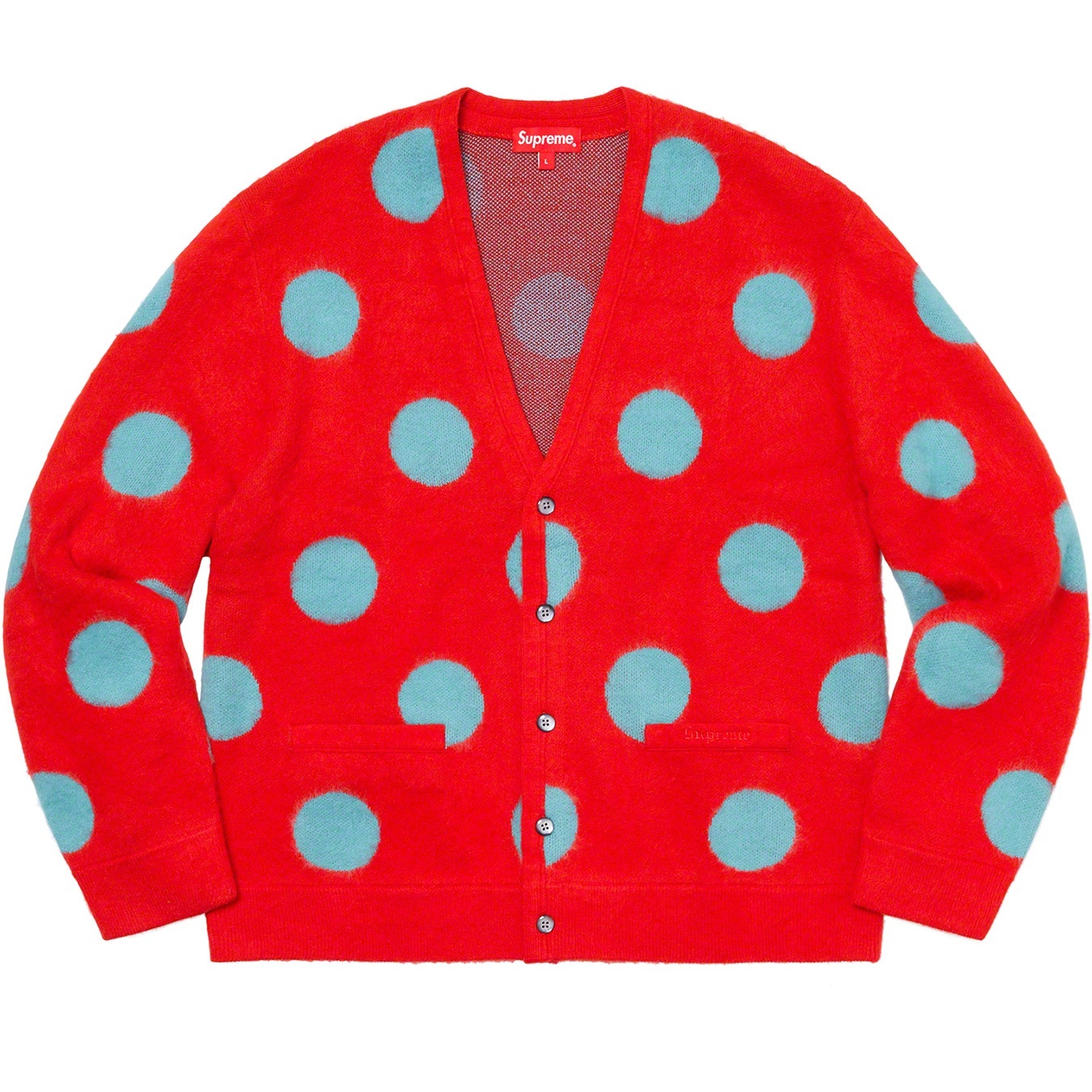Brushed Polka Dot Cardigan view 6